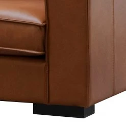 Ars manufacti Sofa Locana (3-Sitzer) - Echtleder Bulle: Tabak -Wohnzimmermöbel boutique en ligne 1000306991 220727 070 DETAILS P000000001000306991