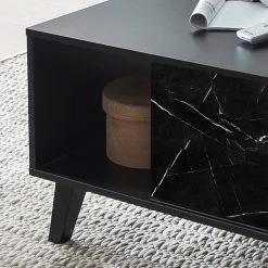 Jack & Alice Couchtisch Fintel - Marmor Schwarz Dekor / Schwarz -Wohnzimmermöbel boutique en ligne 1000307055 211110 082346000109 DETAILS P000000001000307055