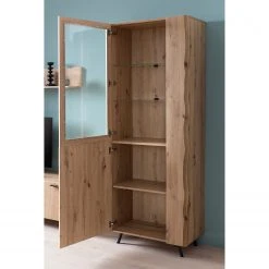 Ars Natura Vitrinenschrank Dorchester - Eiche Artisan Dekor -Wohnzimmermöbel boutique en ligne 1000309599 211118 06580400037 MOOD DETAILS P000000001000309599 mood