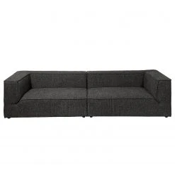 Bigsofa Sheerwood - Chenille TSE: 139 steel - Breite: 270 cm - Ohne Kissen