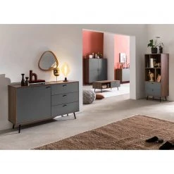 Loftscape Regal Sirkka I - Grau / Walnuss Dekor 5 Loftscape Regal Sirkka I - Grau / Walnuss Dekor -Wohnzimmermöbel boutique en ligne 1000310535 211125 111835000110 MOOD DETAILS P000000001000310535 mood