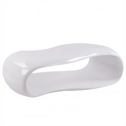 Loftscape Couchtisch Raich - Fiberglas - Hochglanz Weiß