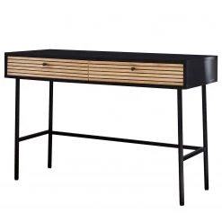 Red Living Konsolentisch Uckerby - Echtholzfurnier - Eiche / Schwarz