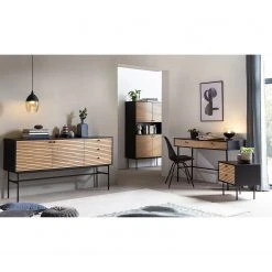 Red Living Konsolentisch Uckerby - Echtholzfurnier - Eiche / Schwarz 6 Red Living Konsolentisch Uckerby - Echtholzfurnier - Eiche / Schwarz -Wohnzimmermöbel boutique en ligne 1000310553 211125 11183700174 MOOD DETAILS P000000001000310553 mood