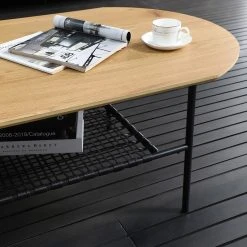 Red Living Couchtisch Padbury I - Eiche Dekor / Schwarz 5 Red Living Couchtisch Padbury I - Eiche Dekor / Schwarz -Wohnzimmermöbel boutique en ligne 1000310554 211125 11183700187 DETAILS P000000001000310554