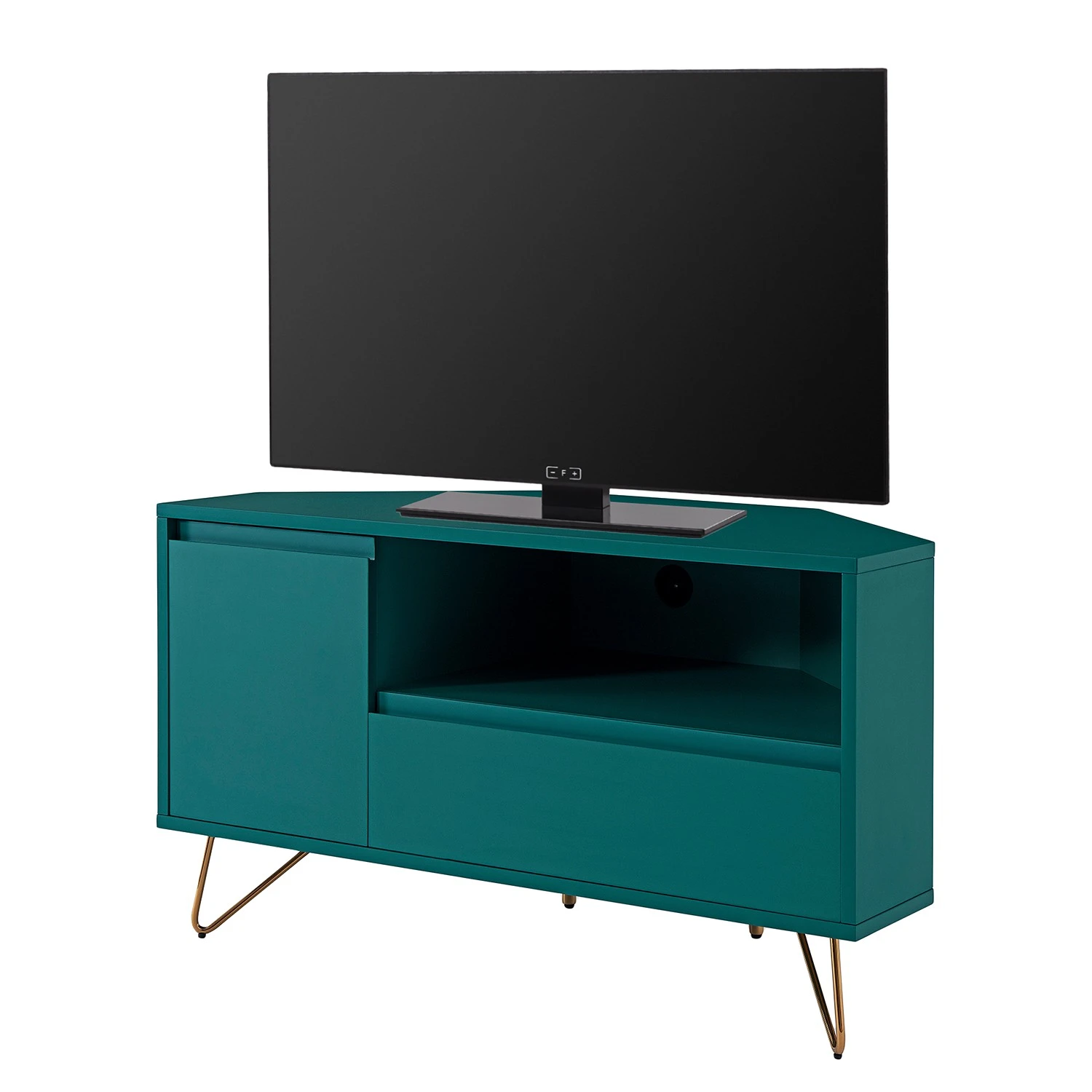 Loftscape Eck-Lowboard Rodi - Petrol 1 Loftscape Eck-Lowboard Rodi - Petrol