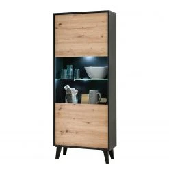 Norrwood Wohnwand Argenteuil I (4-teilig) - Eiche Artisan Dekor / Schwarz -Wohnzimmermöbel boutique en ligne 1000310663 211125 145324000069 DETAILS P000000001000310663