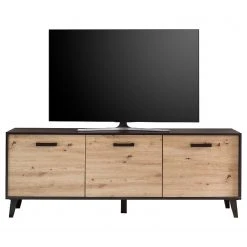 Norrwood Wohnwand Argenteuil II (3-teilig) - Eiche Artisan Dekor / Schwarz -Wohnzimmermöbel boutique en ligne 1000310664 211125 14534600063 DETAILS P000000001000310664