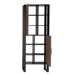 Red Living Wohnwand Norddal II (4-teilig) - Nussbaum Dekor / Schwarz -Wohnzimmermöbel boutique en ligne 1000310666 211125 14553900086 DETAILS P000000001000310666