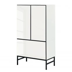 Now! by hülsta Highboard now to go colour I - Hochglanz Reinweiß / Schneeweiß