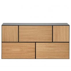 Now! by hülsta Wohnwand now to go colour V (5-teilig) - Natureiche / Diamantgrau -Wohnzimmermöbel boutique en ligne 1000311293 211201 14490500519 DETAILS P000000001000311293