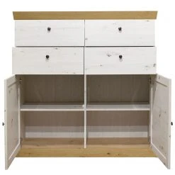 Ridgevalley Wohnwand Maiossa II (4-teilig) - Pinie Weiß Dekor / Eiche Navarra Dekor -Wohnzimmermöbel boutique en ligne 1000312390 211130 133248000128 DETAILS P000000001000312390