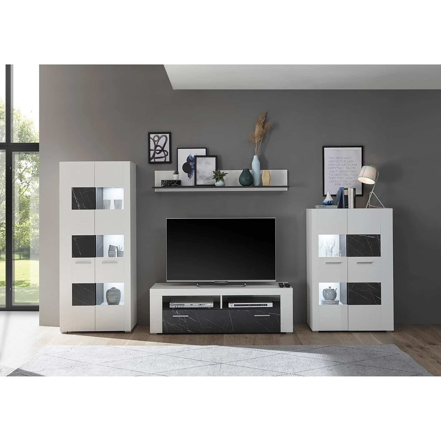 Loftscape TV-Lowboard Mantador I - Weiß 3 Loftscape TV-Lowboard Mantador I - Weiß – Bild 3