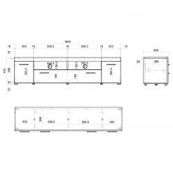Loftscape TV-Lowboard Mantador II - Grau 13 Loftscape TV-Lowboard Mantador II - Grau -Wohnzimmermöbel boutique en ligne 1000312627 211216 12071300624 SKETCH DETAILS P000000001000312627 sketch
