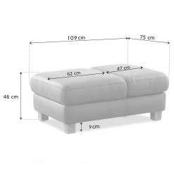 Fredriks Polsterhocker Kikuu - Microfaser - Microfaser Taeko: Schwarz -Wohnzimmermöbel boutique en ligne 1000314596 211221 130509001140 SKETCH DETAILS P000000001000314596 sketch