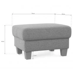 Fredriks Polsterhocker Eustis - Flachgewebe Amra: Anthrazit -Wohnzimmermöbel boutique en ligne 1000314599 211221 130509001137 SKETCH DETAILS P000000001000314599 sketch