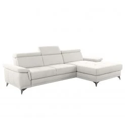 Fredriks Ecksofa DeWitt - Flachgewebe Olea: Silber - Longchair davorstehend rechts - Ohne Schlaffunktion -Wohnzimmermöbel boutique en ligne 1000314638 211221 13044300153 DETAILS P000000001000314638