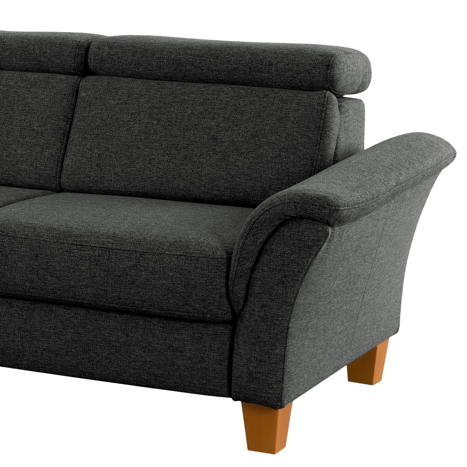 Fredriks Ecksofa Estufa - Flachgewebe - Flachgewebe Amra: Anthrazit - Longchair davorstehend links - Mit Schlaffunktion 9 Fredriks Ecksofa Estufa - Flachgewebe - Flachgewebe Amra: Anthrazit - Longchair davorstehend links - Mit Schlaffunktion – Bild 9