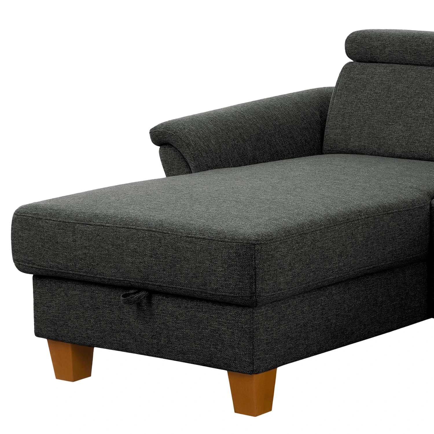 Fredriks Ecksofa Estufa - Flachgewebe - Flachgewebe Amra: Anthrazit - Longchair davorstehend links - Mit Schlaffunktion 10 Fredriks Ecksofa Estufa - Flachgewebe - Flachgewebe Amra: Anthrazit - Longchair davorstehend links - Mit Schlaffunktion – Bild 10