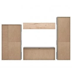 Loftscape Wohnwand Corey (4-teilig) - Inkl. Beleuchtung - Eiche Dekor / Grau 24 Loftscape Wohnwand Corey (4-teilig) - Inkl. Beleuchtung - Eiche Dekor / Grau -Wohnzimmermöbel boutique en ligne 1000314793 211215 081141000055 DETAILS P000000001000314793 1