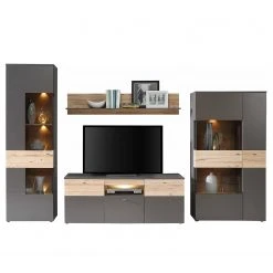 Loftscape Wohnwand Corey (4-teilig) - Inkl. Beleuchtung - Eiche Dekor / Grau 35 Loftscape Wohnwand Corey (4-teilig) - Inkl. Beleuchtung - Eiche Dekor / Grau -Wohnzimmermöbel boutique en ligne 1000314793 211229 103051000032 DETAILS P000000001000314793 1