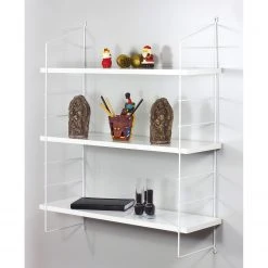 Loftscape Wandregal Assesse - Metall - Weiß / Hochglanz Weiß - Höhe: 85 cm -Wohnzimmermöbel boutique en ligne 1000314858 211214 13383100067 MOOD DETAILS P000000001000314858 mood