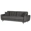 Red Living Sofa Noale (3-Sitzer) - Flachgewebe Flore: Dunkelgrau