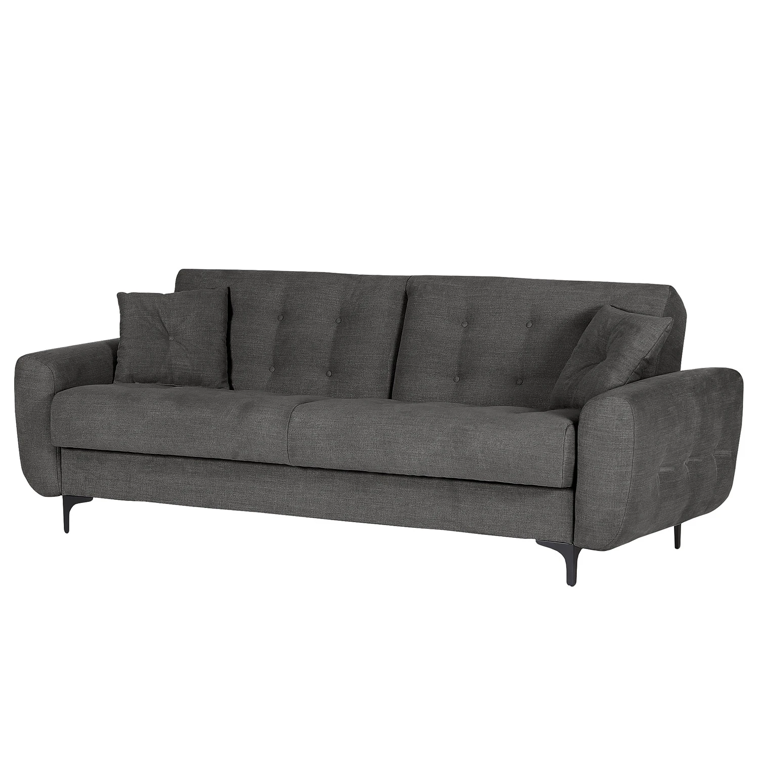 Red Living Sofa Noale (3-Sitzer) - Flachgewebe Flore: Dunkelgrau 1 Red Living Sofa Noale (3-Sitzer) - Flachgewebe Flore: Dunkelgrau