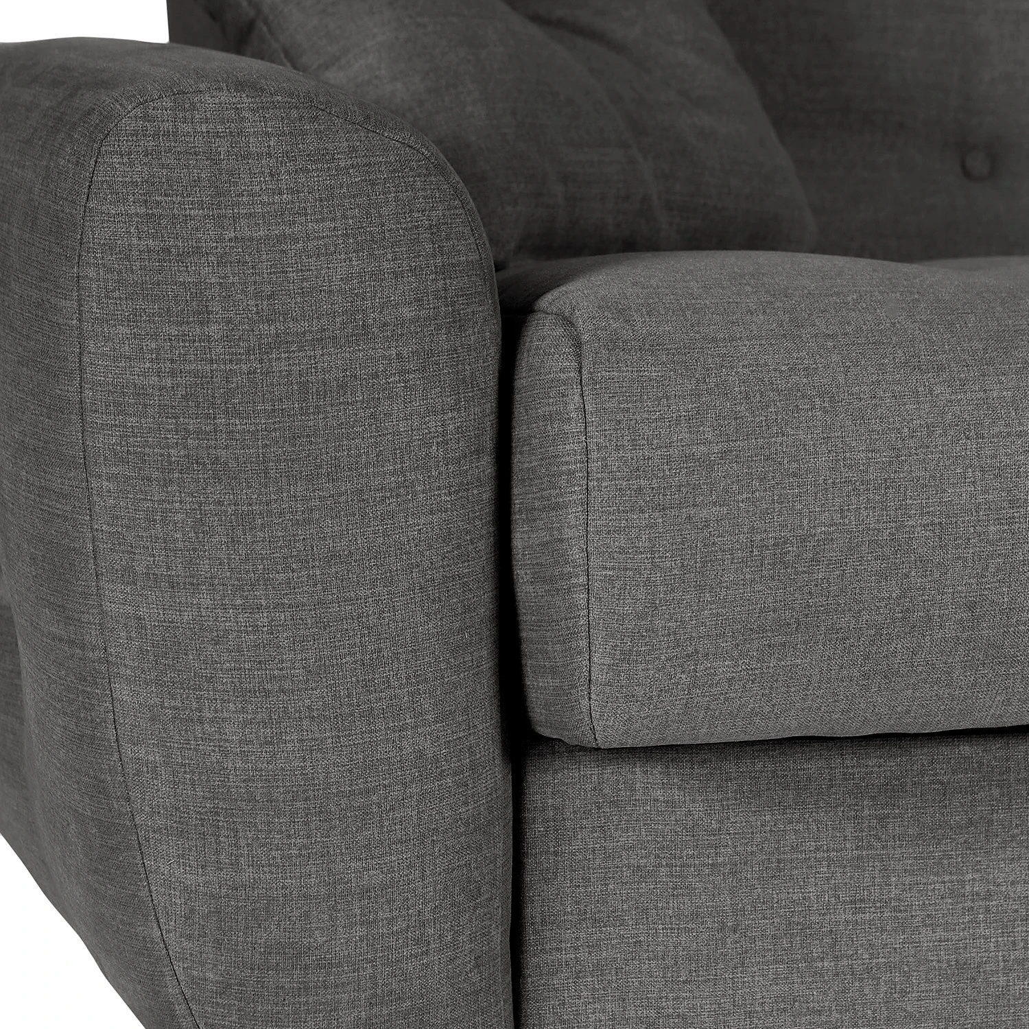 Red Living Sofa Noale (3-Sitzer) - Flachgewebe Flore: Dunkelgrau 7 Red Living Sofa Noale (3-Sitzer) - Flachgewebe Flore: Dunkelgrau – Bild 7