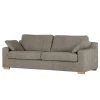Loftscape Sofa Rene (3-Sitzer) - Flachgewebe Fabia: Grau