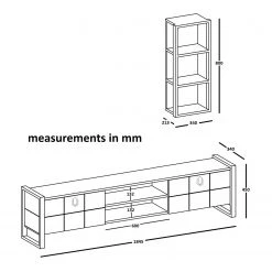 Red Living Wohnkombination Lando (2-teilig) - Walnuss Dekor / Grau 13 Red Living Wohnkombination Lando (2-teilig) - Walnuss Dekor / Grau -Wohnzimmermöbel boutique en ligne 1000314893 211214 13383300617 SKETCH DETAILS P000000001000314893 sketch