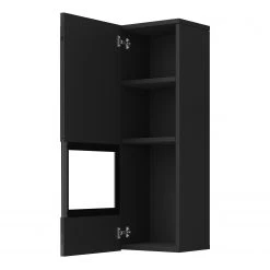 Loftscape Wohnwand Adschman (6-teilig) - Hochglanz Schwarz / Matt Schwarz -Wohnzimmermöbel boutique en ligne 1000314945 211209 13334200094 DETAILS P000000001000314945