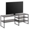 Red Living TV-Rack Coogee - Eiche Schwarzbraun Dekor / Schwarz