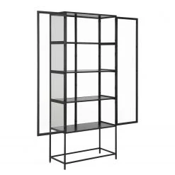 Red Living Vitrinenschrank Coogee - Schwarz / Eiche Schwarzbraun Dekor - Höhe: 186 cm 13 Red Living Vitrinenschrank Coogee - Schwarz / Eiche Schwarzbraun Dekor - Höhe: 186 cm -Wohnzimmermöbel boutique en ligne 1000315210 211214 11594300259 DETAILS P000000001000315210