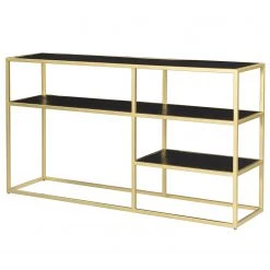 Jack & Alice Regal Nooble II - Mango massiv / Metall - Mango Schwarz / Gold