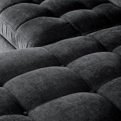 Loftscape Ecksofa Goodluck - Samt Saidy: Anthrazit - Ottomane davorstehend rechts -Wohnzimmermöbel boutique en ligne 1000315492 220112 17423100272 DETAILS P000000001000315492