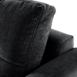 Loftscape Ecksofa Goodluck - Samt Saidy: Anthrazit - Ottomane davorstehend rechts -Wohnzimmermöbel boutique en ligne 1000315492 220112 17423100294 DETAILS P000000001000315492