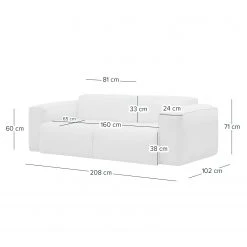Studio Copenhagen 2-Sitzer Sofa HUDSON - Bouclé Stoff Bony: Beige -Wohnzimmermöbel boutique en ligne 1000316104 220909 500 SKETCH DETAILS P000000001000316104 sketch