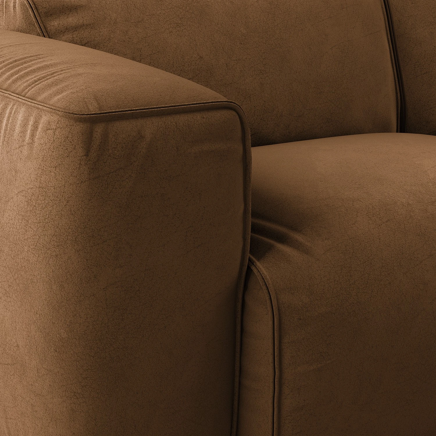 Studio Copenhagen 3-Sitzer Sofa HUDSON - Microfaser Teda: Braun 6 Studio Copenhagen 3-Sitzer Sofa HUDSON - Microfaser Teda: Braun – Bild 6