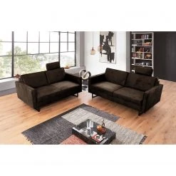 Loftscape Sofa Godow (2-Sitzer) - Microfaser Flavie: Dunkelbraun -Wohnzimmermöbel boutique en ligne 1000317060 220120 11543400336 MOOD DETAILS P000000001000317060 mood