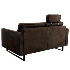 Loftscape Sofa Godow (2-Sitzer) - Microfaser Flavie: Dunkelbraun -Wohnzimmermöbel boutique en ligne 1000317060 220120 11543400358 DETAILS P000000001000317060