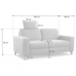 Loftscape Sofa Gothem (2,5-Sitzer) - Webstoff Palila: Nougat -Wohnzimmermöbel boutique en ligne 1000317062 220120 11543800847 SKETCH DETAILS P000000001000317062 sketch