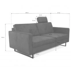 Loftscape Sofa Godow (2,5-Sitzer) - Microfaser Flavie: Nougat -Wohnzimmermöbel boutique en ligne 1000317082 220120 115459001072 SKETCH DETAILS P000000001000317082 sketch