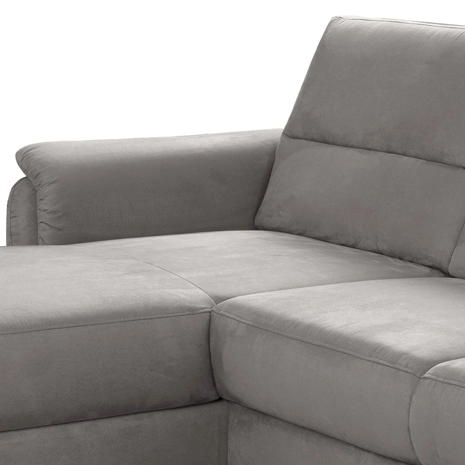 Loftscape Ecksofa Corvus - Microfaser Alais: Platin - Longchair davorstehend links - Mit Schlaffunktion 8 Loftscape Ecksofa Corvus - Microfaser Alais: Platin - Longchair davorstehend links - Mit Schlaffunktion – Bild 8