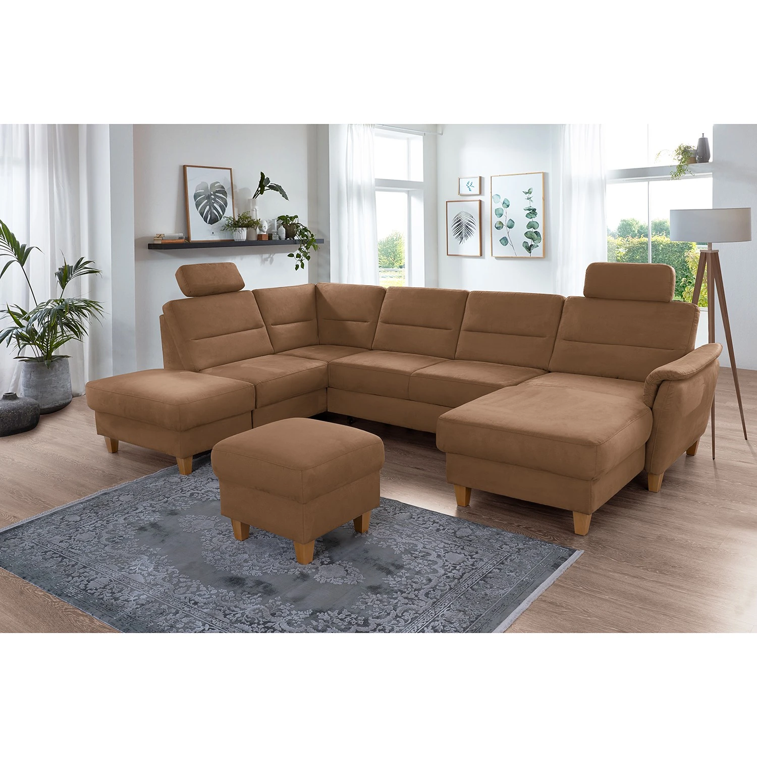 Loftscape Wohnlandschaft Corvus - Microfaser Alais: Schokoladenbraun - Ottomane davorstehend links - Ohne Schlaffunktion 2 Loftscape Wohnlandschaft Corvus - Microfaser Alais: Schokoladenbraun - Ottomane davorstehend links - Ohne Schlaffunktion – Bild 2