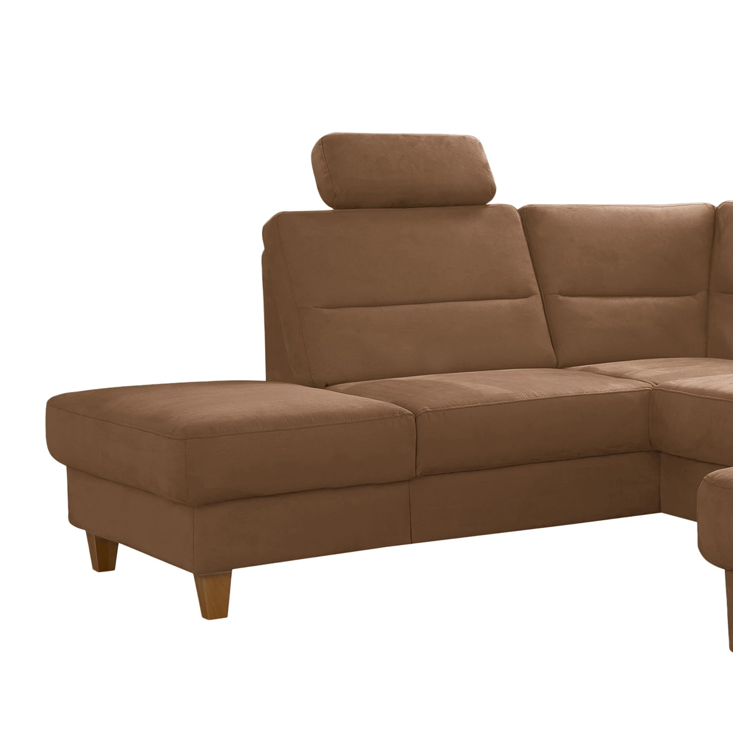 Loftscape Wohnlandschaft Corvus - Microfaser Alais: Schokoladenbraun - Ottomane davorstehend links - Ohne Schlaffunktion 6 Loftscape Wohnlandschaft Corvus - Microfaser Alais: Schokoladenbraun - Ottomane davorstehend links - Ohne Schlaffunktion – Bild 6