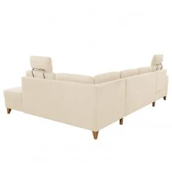 Loftscape Wohnlandschaft Gothem - Webstoff Palila: Creme - Ottomane davorstehend rechts - Mit Schlaffunktion -Wohnzimmermöbel boutique en ligne 1000317140 220120 11560301276 DETAILS P000000001000317140