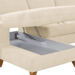 Loftscape Wohnlandschaft Gothem - Webstoff Palila: Creme - Ottomane davorstehend rechts - Mit Schlaffunktion -Wohnzimmermöbel boutique en ligne 1000317140 220120 11560301295 DETAILS P000000001000317140