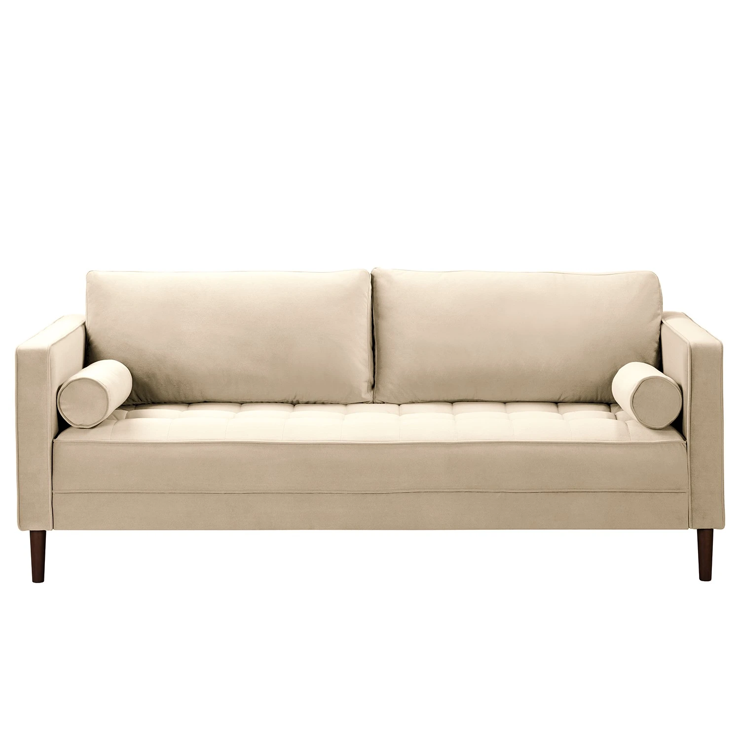 Norrwood Sofa Lobbes (3-Sitzer) - Samt Vaia: Creme 2 Norrwood Sofa Lobbes (3-Sitzer) - Samt Vaia: Creme – Bild 2