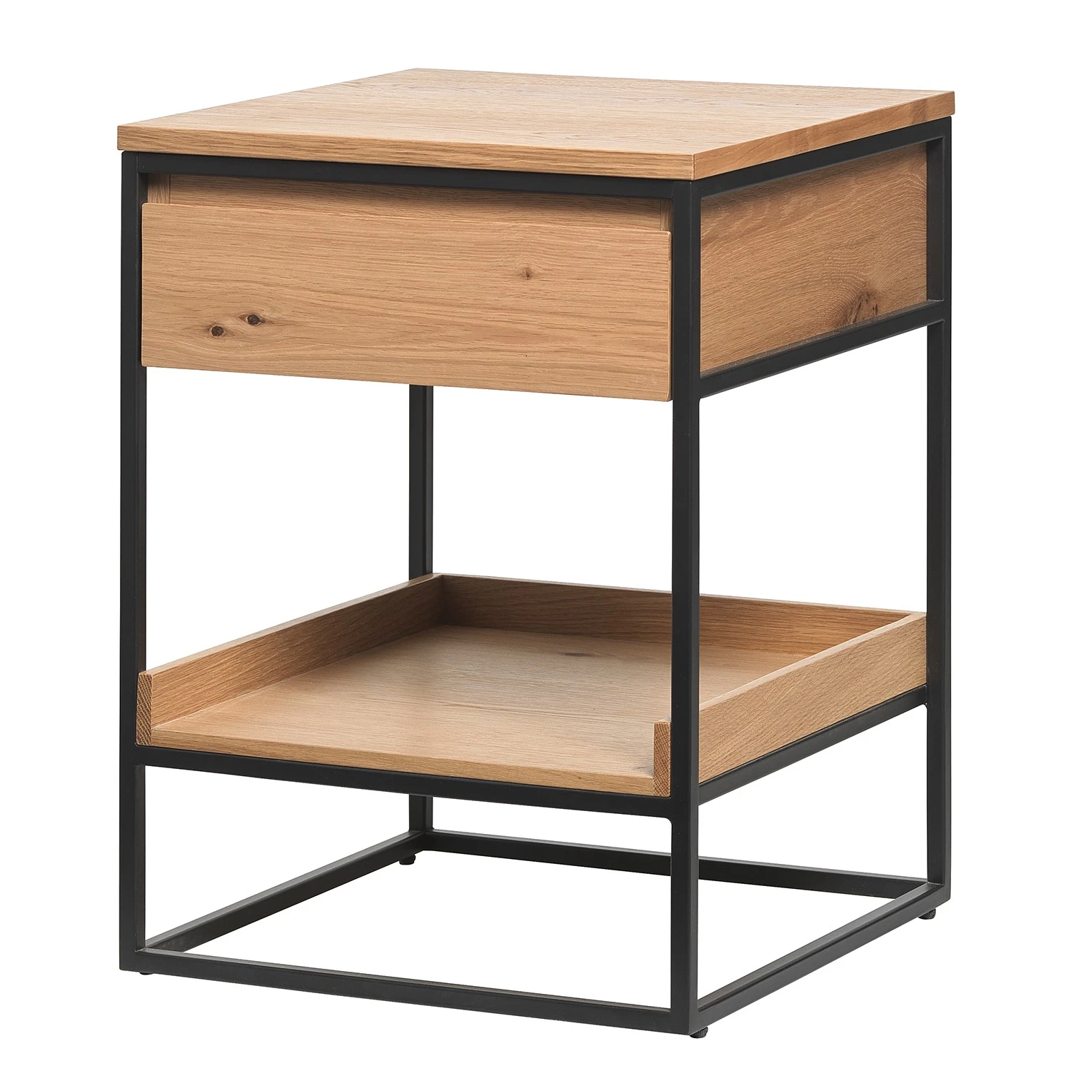 Red Living Beistelltisch Ratho II - Echtholzfurnier / Metall - Eiche / Schwarz 1 Red Living Beistelltisch Ratho II - Echtholzfurnier / Metall - Eiche / Schwarz